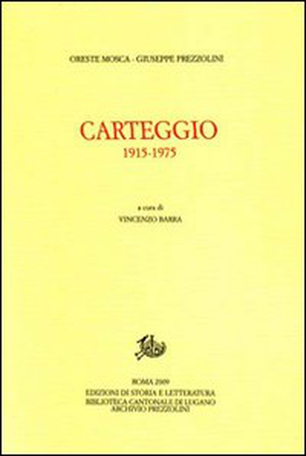 Carteggio 1915-1975 - Librerie.coop Carteggio 1915-1975 - Librerie.coop