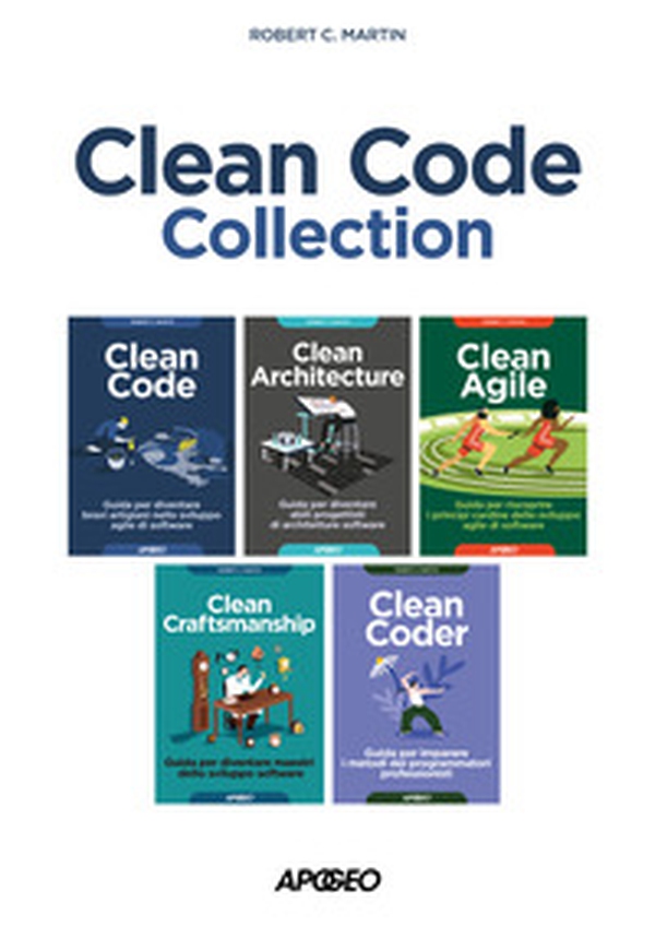 Clean code collection: Clean code-Clean architecture-Clean agile-Clean craftsmanship-Clean coder - Librerie.coop Clean code collection: Clean code-Clean architecture-Clean agile-Clean craftsmanship-Clean coder - Librerie.coop