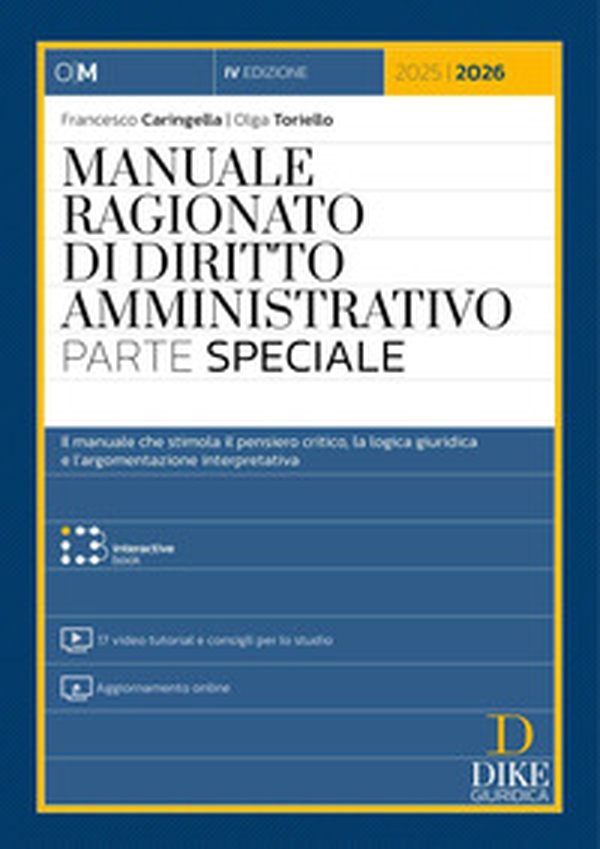 Manuale ragionato di diritto amministrativo. Parte speciale - Librerie.coop