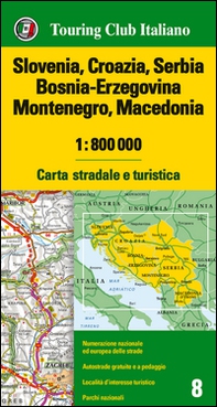 Slovenia, Croazia, Serbia, Bosnia Erzegovina, Montenegro, Macedonia 1:800.000. Carta stradale e turistica - Librerie.coop Slovenia, Croazia, Serbia, Bosnia Erzegovina, Montenegro, Macedonia 1:800.000. Carta stradale e turistica - Librerie.coop