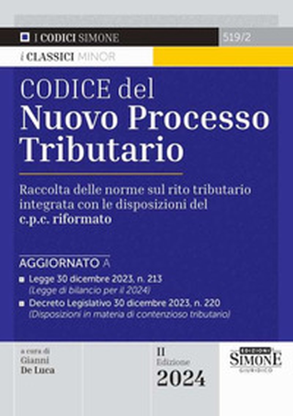 Codice del nuovo processo tributario. Raccolta delle norme sul rito tributario integrata con le disposizioni del c.p.c. rifomato - Librerie.coop Codice del nuovo processo tributario. Raccolta delle norme sul rito tributario integrata con le disposizioni del c.p.c. rifomato - Librerie.coop