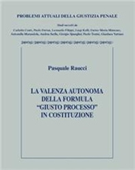 Violenza autonoma della formula giusto processo in costruzione - Librerie.coop