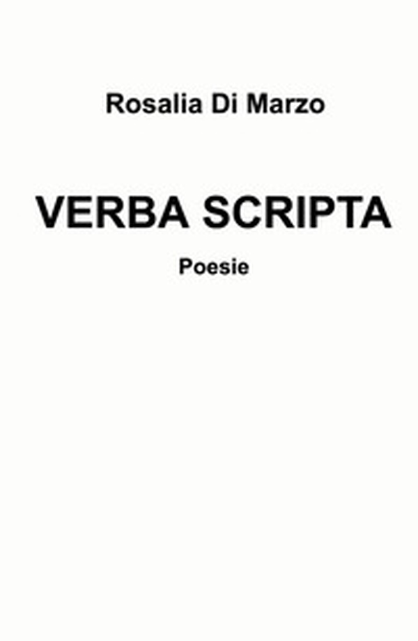 Verba scripta - Librerie.coop Verba scripta - Librerie.coop