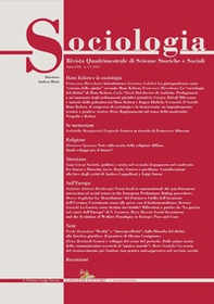 Sociologia. Rivista quadrimestrale di scienze storiche e sociali. Ediz. italiana e inglese - Vol. 3 - Librerie.coop Sociologia. Rivista quadrimestrale di scienze storiche e sociali. Ediz. italiana e inglese - Vol. 3 - Librerie.coop