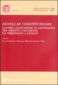 Novellae constitutiones - Librerie.coop