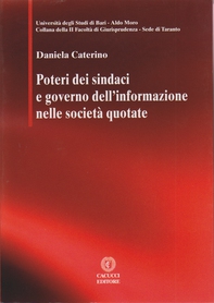 Poteri dei sindaci e governo dell'informazione nelle società quotate - Librerie.coop Poteri dei sindaci e governo dell'informazione nelle società quotate - Librerie.coop