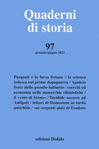 Quaderni di storia - Vol. 97 - Librerie.coop