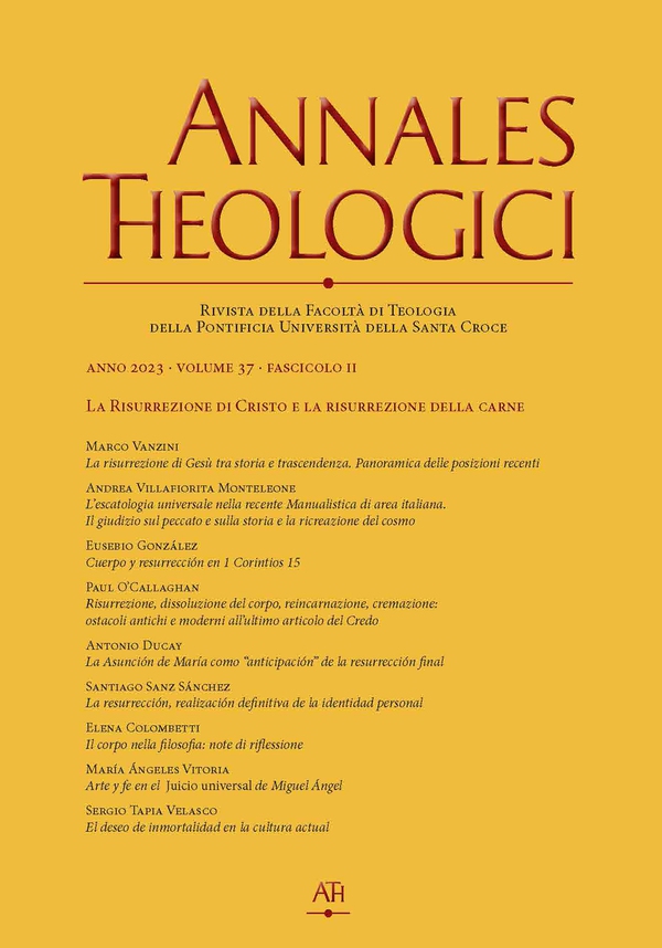 Annales Theologici 37 2 (2023) - Librerie.coop Annales Theologici 37 2 (2023) - Librerie.coop