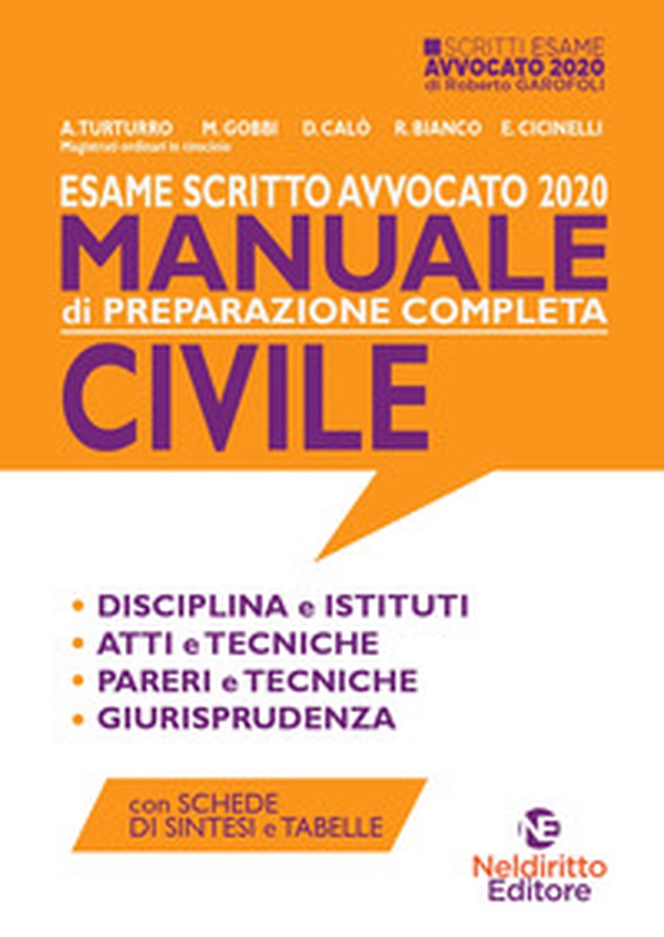 Esame scritto avvocato 2020. Manuale di preparazione completa civile - Librerie.coop Esame scritto avvocato 2020. Manuale di preparazione completa civile - Librerie.coop