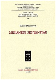 Menandri Sententiae - Librerie.coop Menandri Sententiae - Librerie.coop