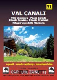 Val Canali 1:15.000 1cm=150m. A piedi, in bicicletta, nordic walking e mtb - Librerie.coop