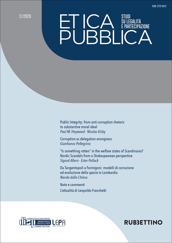 Etica Pubblica 2/2020 - Studi su legalità e partecipazione - Librerie.coop Etica Pubblica 2/2020 - Studi su legalità e partecipazione - Librerie.coop