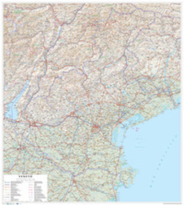 Veneto. Carta stradale della regione 1:250.000 (carta murale plastificata stesa con aste cm 86x96) - Librerie.coop Veneto. Carta stradale della regione 1:250.000 (carta murale plastificata stesa con aste cm 86x96) - Librerie.coop