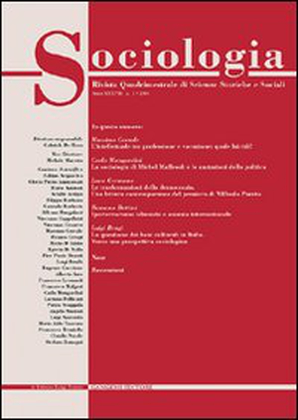 Sociologia. Rivista quadrimestrale di scienze storiche e sociali - Vol. 3 - Librerie.coop Sociologia. Rivista quadrimestrale di scienze storiche e sociali - Vol. 3 - Librerie.coop