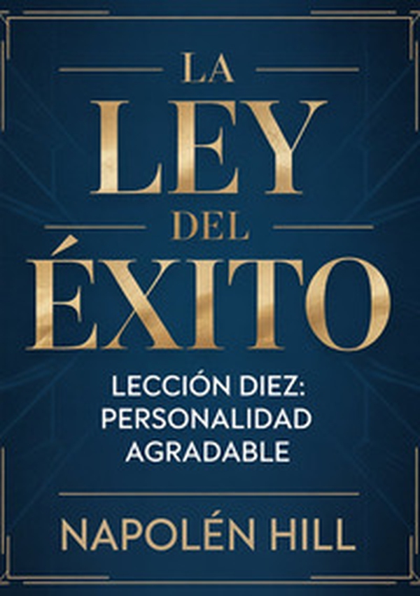 La ley del éxito. Lección diez. Personalidad agradable - Librerie.coop