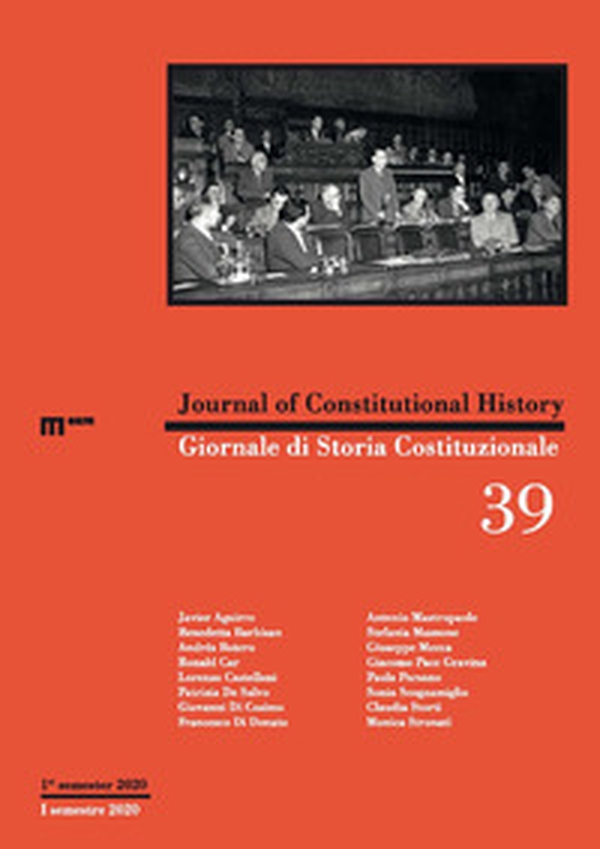 Giornale di storia Costituzionale-Journal of Constitutional history - Vol. 39 - Librerie.coop Giornale di storia Costituzionale-Journal of Constitutional history - Vol. 39 - Librerie.coop