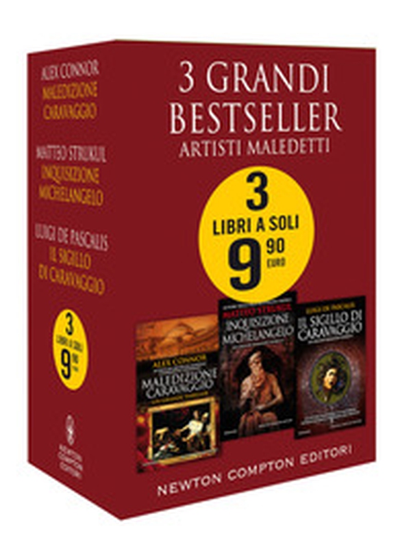 3 grandi bestseller. Artisti maledetti: Maledizione Caravaggio-Inquisizione Michelangelo-Il sigillo di Caravaggio - Librerie.coop 3 grandi bestseller. Artisti maledetti: Maledizione Caravaggio-Inquisizione Michelangelo-Il sigillo di Caravaggio - Librerie.coop