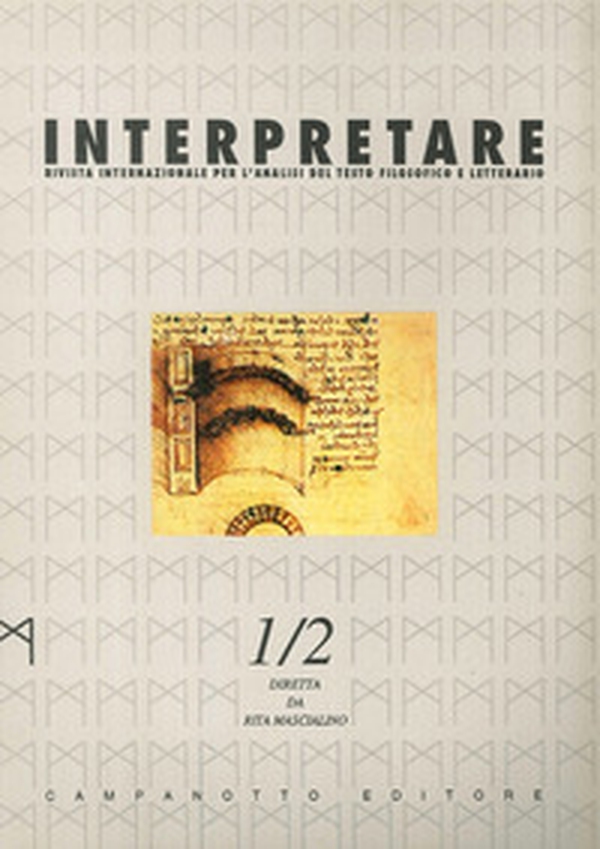 Interpretare. Studi, traduzioni, letture. Nuova serie - Librerie.coop Interpretare. Studi, traduzioni, letture. Nuova serie - Librerie.coop