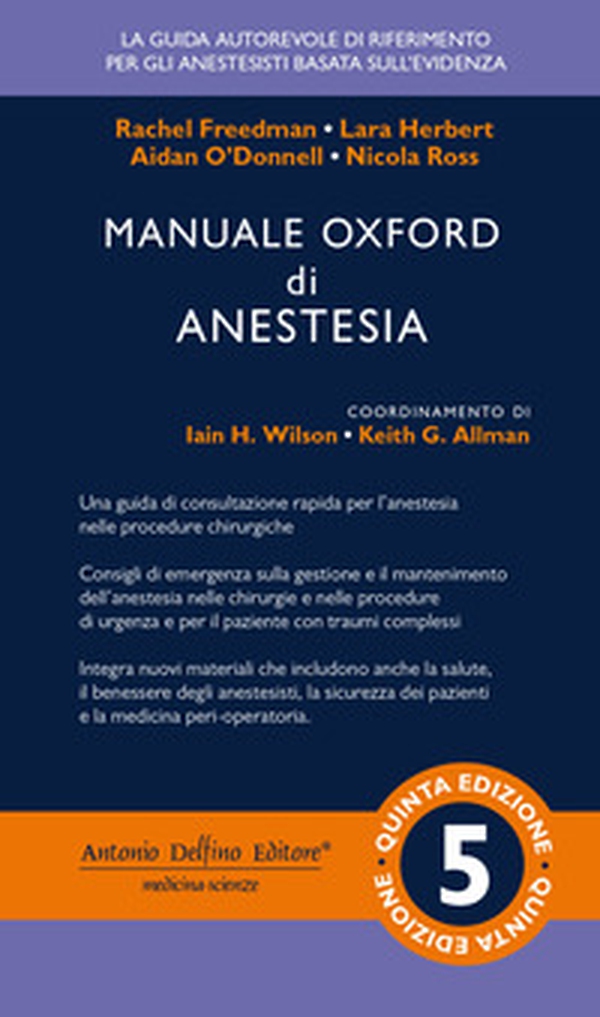 Manuale Oxford di anestesia - Librerie.coop