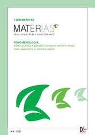 Fenomenologia, effetti giuridici e possibili contenuti del term sheet nelle operazioni di venture capital - Librerie.coop