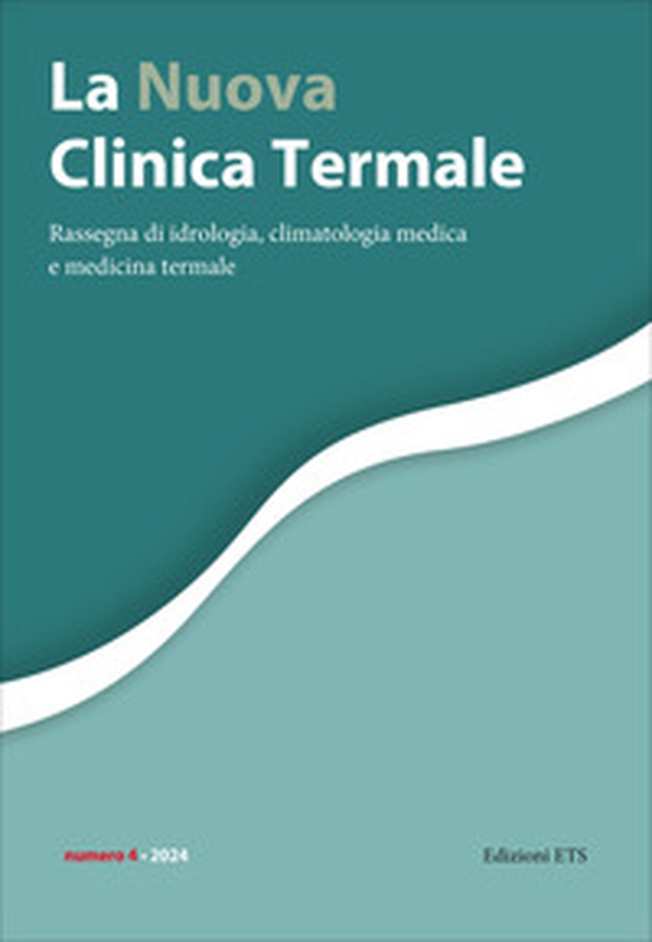 La nuova clinica termale. Rassegna di idrologia, climatologia medica e medicina termale - Vol. 4 - Librerie.coop La nuova clinica termale. Rassegna di idrologia, climatologia medica e medicina termale - Vol. 4 - Librerie.coop