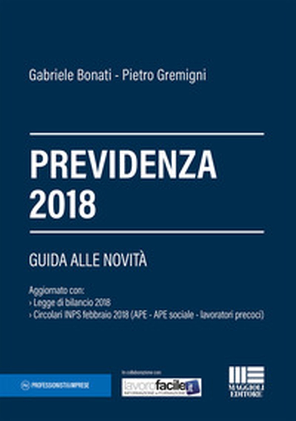 Previdenza 2018 - Librerie.coop Previdenza 2018 - Librerie.coop