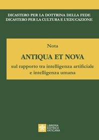 Nota antiqua et nova sul rapporto tra intelligenza artificiale e intelligenza umana - Librerie.coop