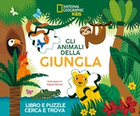 Gli animali della giungla. Libro e puzzle cerca e trova - Librerie.coop