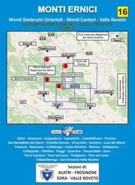 Carta Monti Ernici. Monti Ernici, Monti Cantari, Simbruini Orientali, Valle Roveto - Librerie.coop