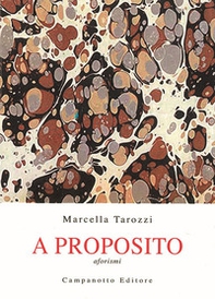 A proposito. Aforismi - Librerie.coop