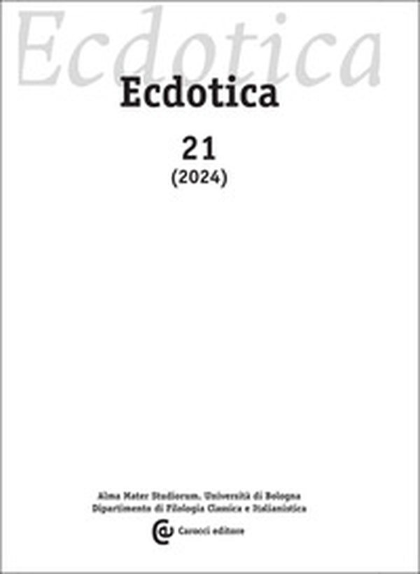 Ecdotica - Vol. 21 - Librerie.coop Ecdotica - Vol. 21 - Librerie.coop
