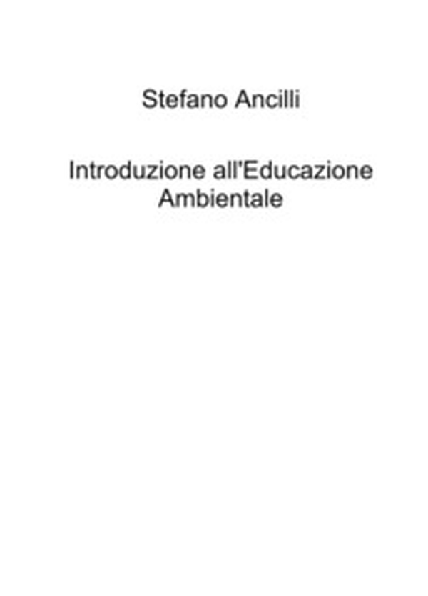 Introduzione all'educazione ambientale - Librerie.coop