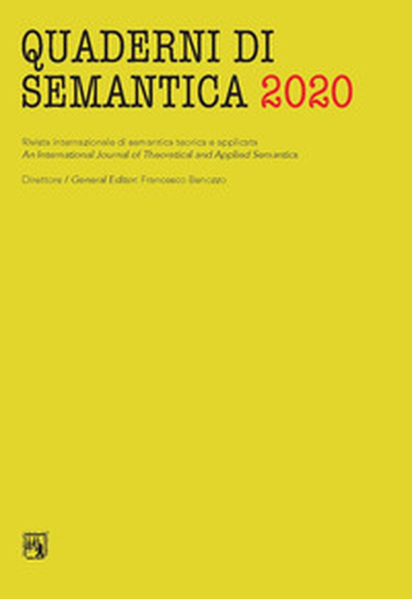 Quaderni di semantica - Vol. 6 - Librerie.coop Quaderni di semantica - Vol. 6 - Librerie.coop