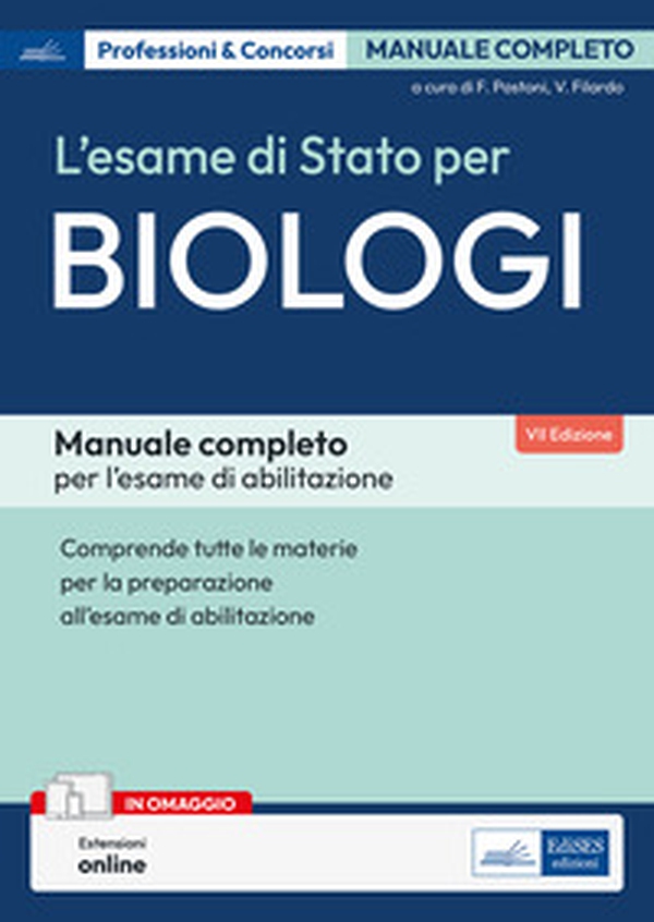 Manuale per l'Esame di Stato per Biologi. Volume completo per la preparazione all'esame di abilitazione professionale - Librerie.coop Manuale per l'Esame di Stato per Biologi. Volume completo per la preparazione all'esame di abilitazione professionale - Librerie.coop