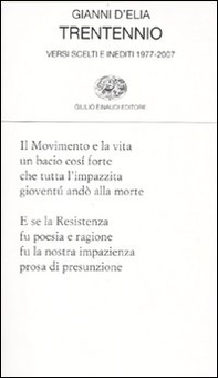 Trentennio. Versi scelti e inediti 1979-2009 - Librerie.coop Trentennio. Versi scelti e inediti 1979-2009 - Librerie.coop