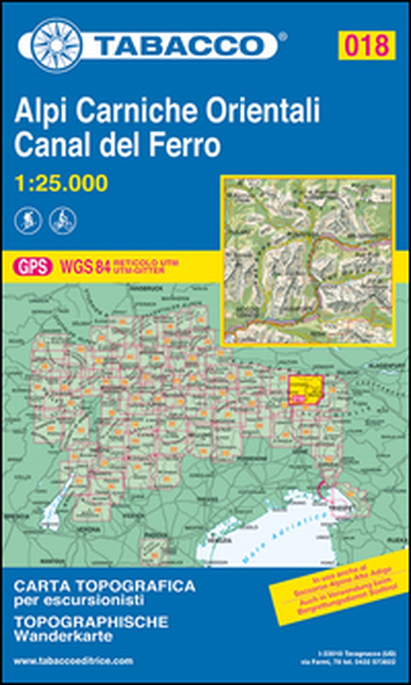 Alpi Carniche orientali. Canal del Ferro 1:25.000 - Librerie.coop Alpi Carniche orientali. Canal del Ferro 1:25.000 - Librerie.coop