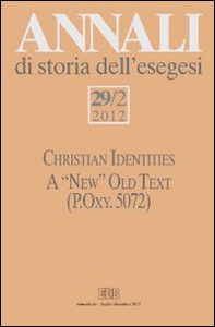 Annali di storia dell'esegesi - Vol. 29\2 - Librerie.coop
