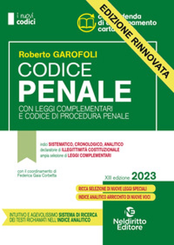 Codice penale con leggi complementari e codice di procedura penale - Librerie.coop Codice penale con leggi complementari e codice di procedura penale - Librerie.coop