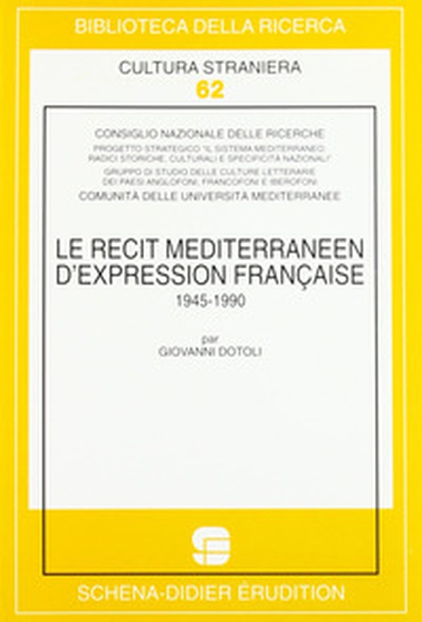 Le récit méditerranéen d'expression française (1945-1990) - Librerie.coop Le récit méditerranéen d'expression française (1945-1990) - Librerie.coop