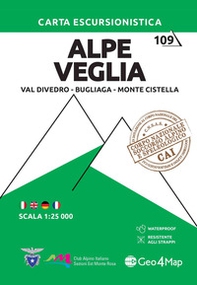Alpe Veglia, Val Divedro, Bugliaga e Monte Cistella. Carta escursionistica 1:25.000 - Librerie.coop