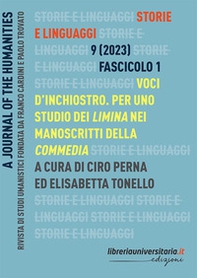 Storie e linguaggi. Rivista di studi umanistici - Vol. 1 - Librerie.coop