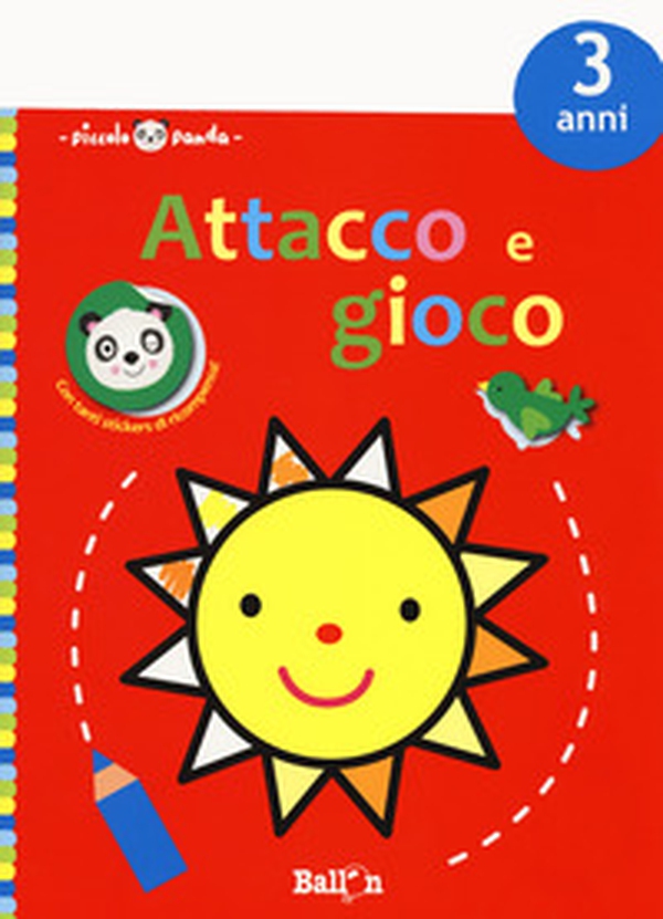Piccolo panda. Attacco e gioco. 3 anni. Con adesivi (rosso) - Librerie.coop Piccolo panda. Attacco e gioco. 3 anni. Con adesivi (rosso) - Librerie.coop