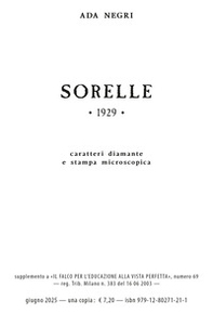 Sorelle (rist. anast. 1929) - Librerie.coop