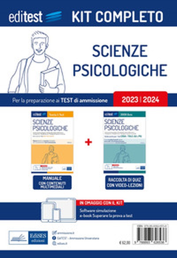 Kit completo EdiTEST ammissione Scienze psicologiche. Rivolto a tutti i candidati agli esami di ammissione in Scienze psicologiche (compresi TOLC-SU e TOLC-PSI) - Librerie.coop Kit completo EdiTEST ammissione Scienze psicologiche. Rivolto a tutti i candidati agli esami di ammissione in Scienze psicologiche (compresi TOLC-SU e TOLC-PSI) - Librerie.coop