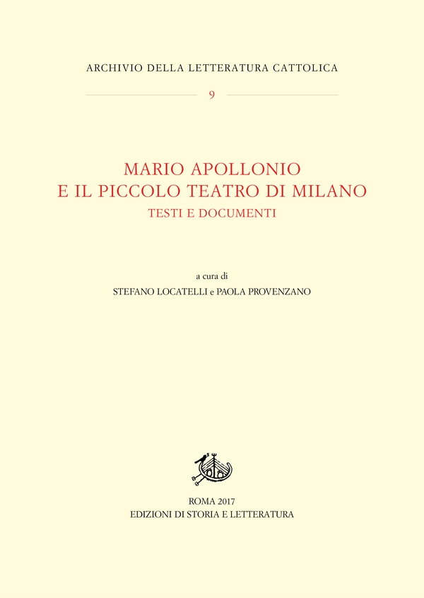 Mario Apollonio e il Piccolo Teatro di Milano - Librerie.coop