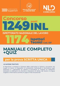 Concorso 1249 INL posti all'Ispettorato Nazionale del Lavoro. Manuale completo per la prova scritta - Librerie.coop Concorso 1249 INL posti all'Ispettorato Nazionale del Lavoro. Manuale completo per la prova scritta - Librerie.coop