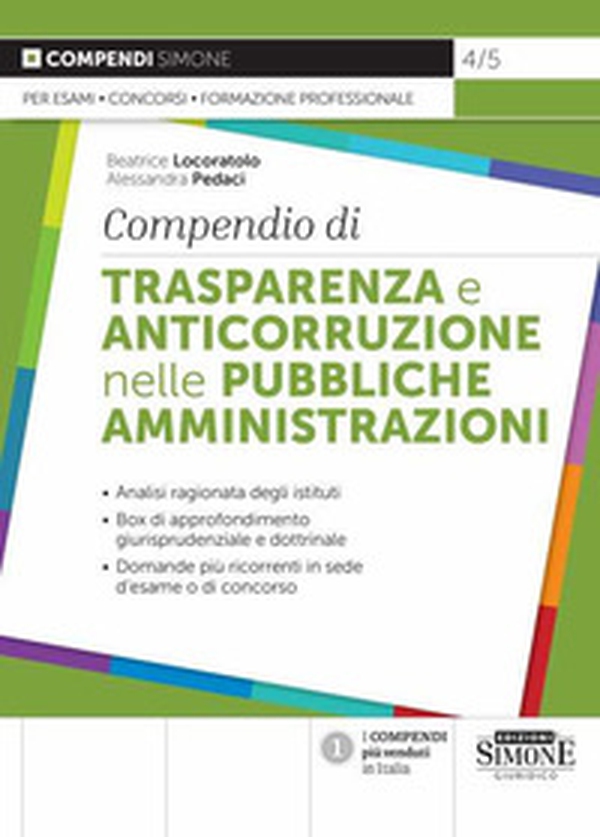 Compendio di trasparenza e anticorruzione nelle pubbliche amministrazioni - Librerie.coop Compendio di trasparenza e anticorruzione nelle pubbliche amministrazioni - Librerie.coop