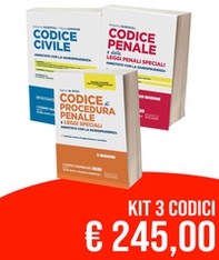 Kit Codici Esame Avvocato 2020: Codice civile-Codice penale annotati con la giurisprudenza-Codice di procedura penale e leggi speciali. Annotato con la giurisprudenza - Librerie.coop