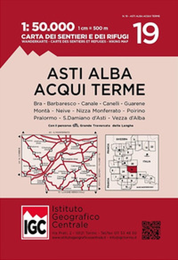 Carta n. 19 Asti, Alba, Acqui Terme 1:50.000. Carta dei sentieri e dei rifugi - Librerie.coop Carta n. 19 Asti, Alba, Acqui Terme 1:50.000. Carta dei sentieri e dei rifugi - Librerie.coop