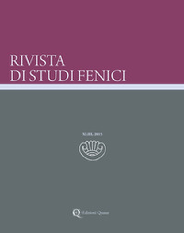Rivista di studi fenici - Librerie.coop Rivista di studi fenici - Librerie.coop